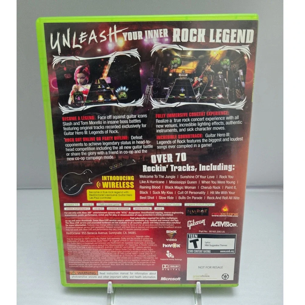 Guitar Hero II & III Bundle - Xbox 360 - 2 Games CIB W/ Manuals Tested